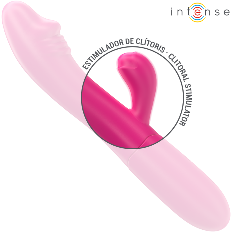 INTENSE - IVY VIBRADOR FLEXÍVEL 10 VIBRAÇÕES COM LÍNGUA ESTIMULANTE ROSA