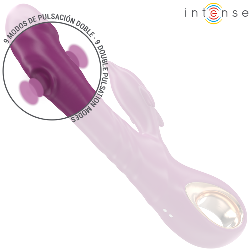 INTENSE - HALLE VIBRADOR MULTIFUNCIONAL COM LÍNGUA ESTIMULANTE DE GOLFINHOS ROXO