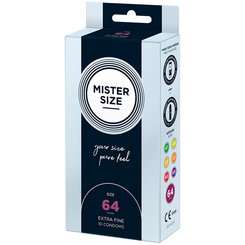 MISTER SIZE - PRESERVATIVOS TAMANHO XXL 64 MM (10 UNIDADES)