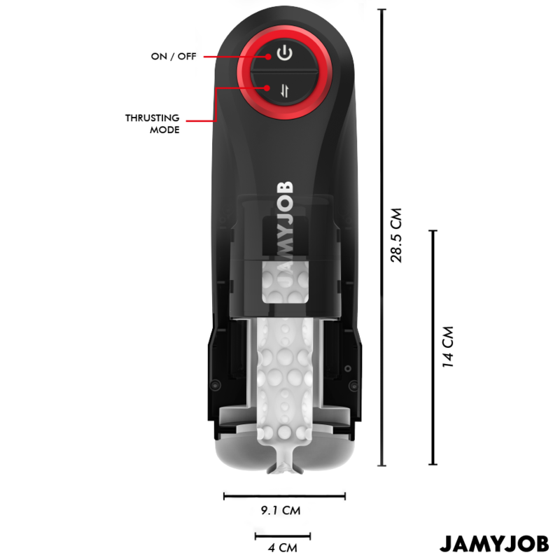 JAMYJOB - MASTURBADOR AUTOMÁTICO DE VAGINA POR GRAVIDADE 5 MODOS DE SUCÇÃO