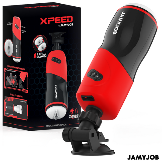 JAMYJOB - MASTURBADOR AUTOMÁTICO DE VAGINA XPEED 5 MODOS DE IMPULSO E EFEITO SOM