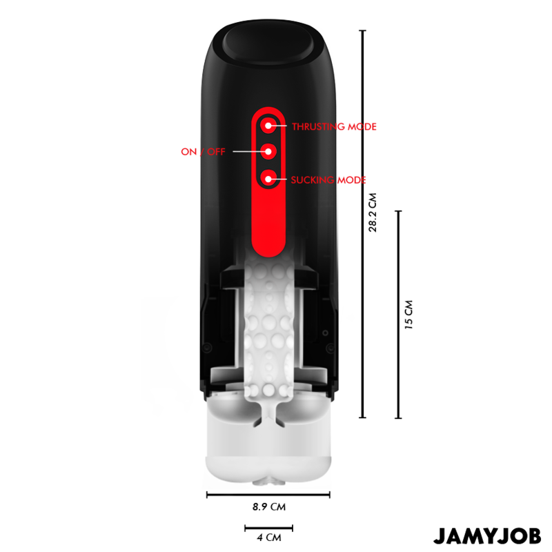 JAMYJOB - MASTURBADOR AUTOMÁTICO PHANTOM VAGINA 5 MODOS DE SUCÇÃO E IMPULSO