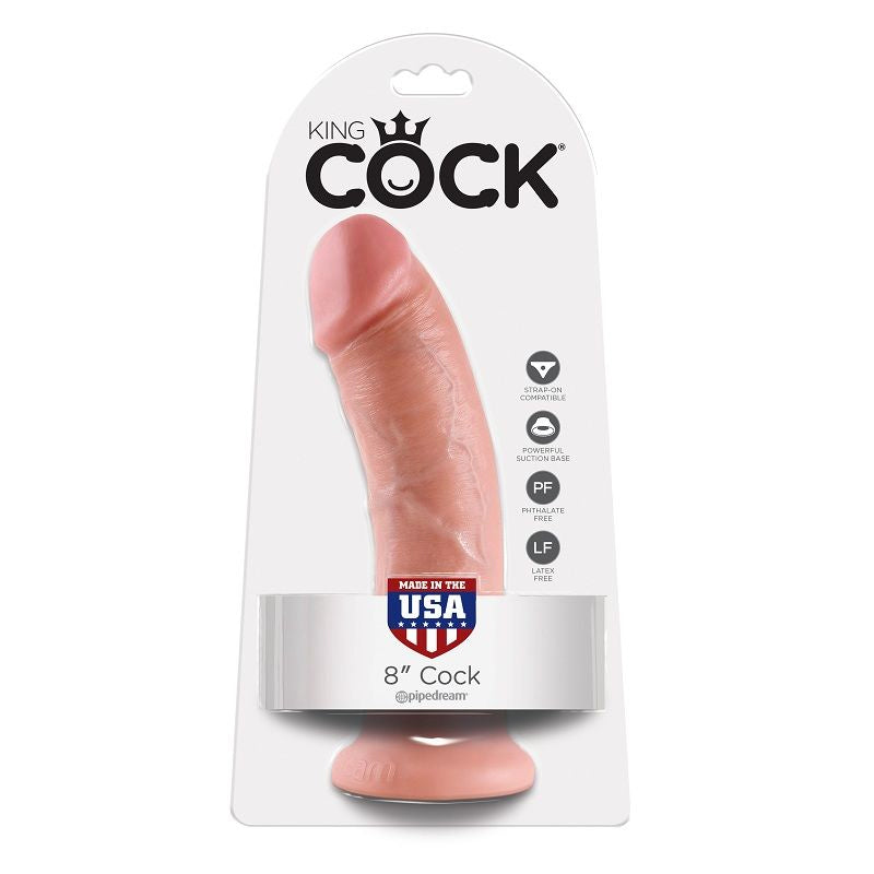 KING COCK - 8 CARNE DE DILDO 20.3 CM