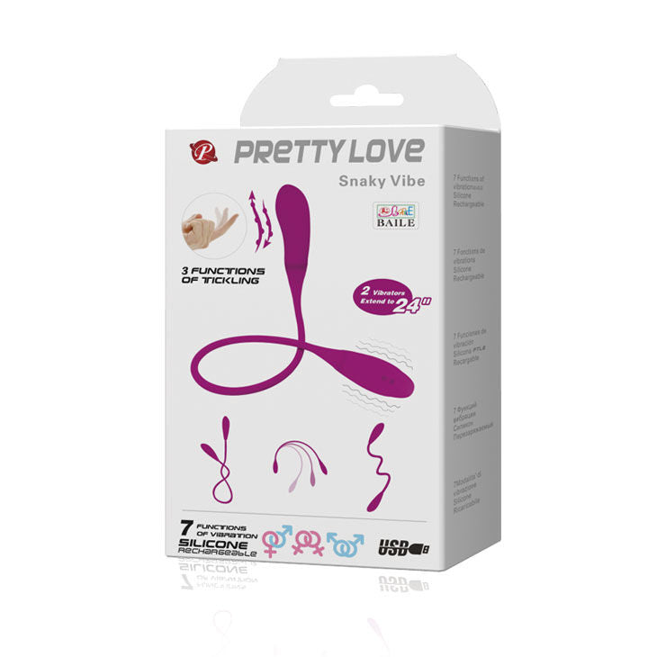 PRETTY LOVE - SMART VIBRADOR SNAKY VIBE 7 V + 3 CÓCEGAS