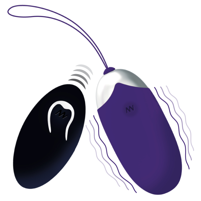 INTENSE - FLIPPY II VIBRANTE OVO COM CONTROLE REMOTO ROXO