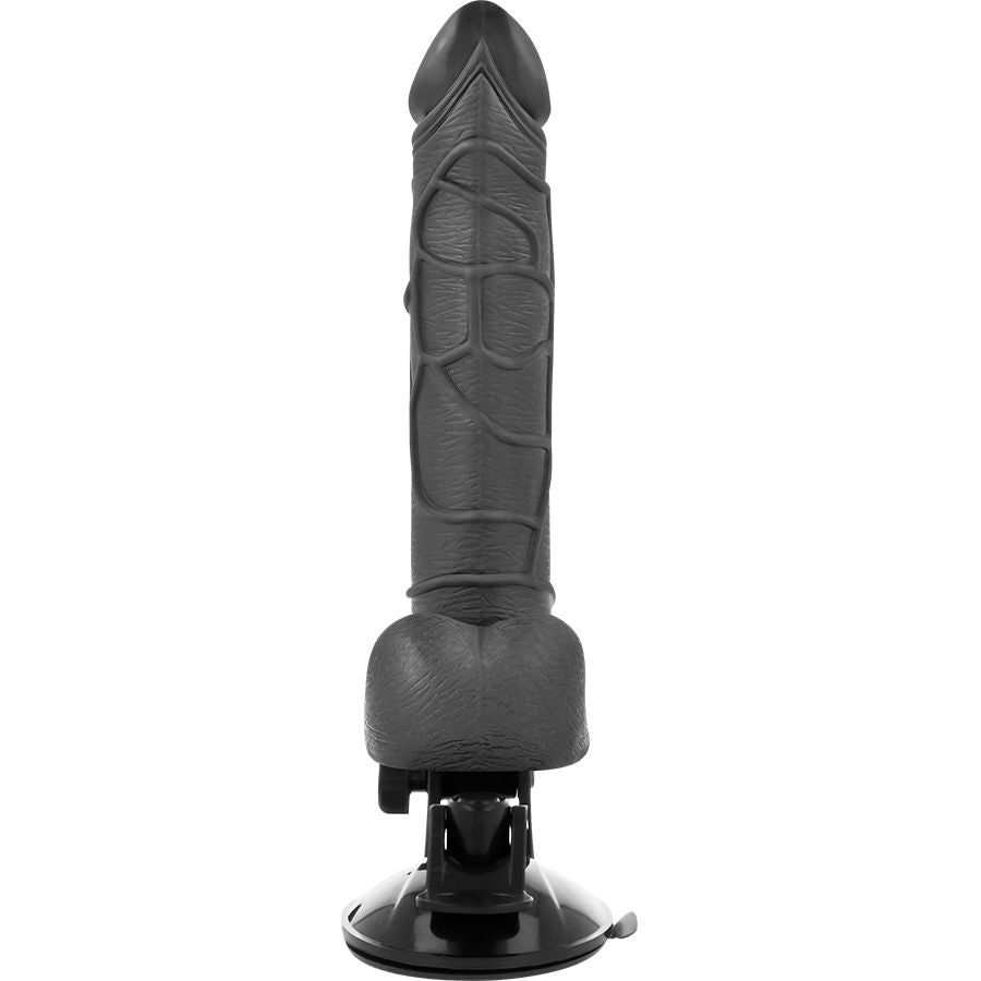 BASECOCK - VIBRADOR REALISTA CONTROLE REMOTO NATURAL COM TESTÍCULOS 19.5 CM -O- 4 CM