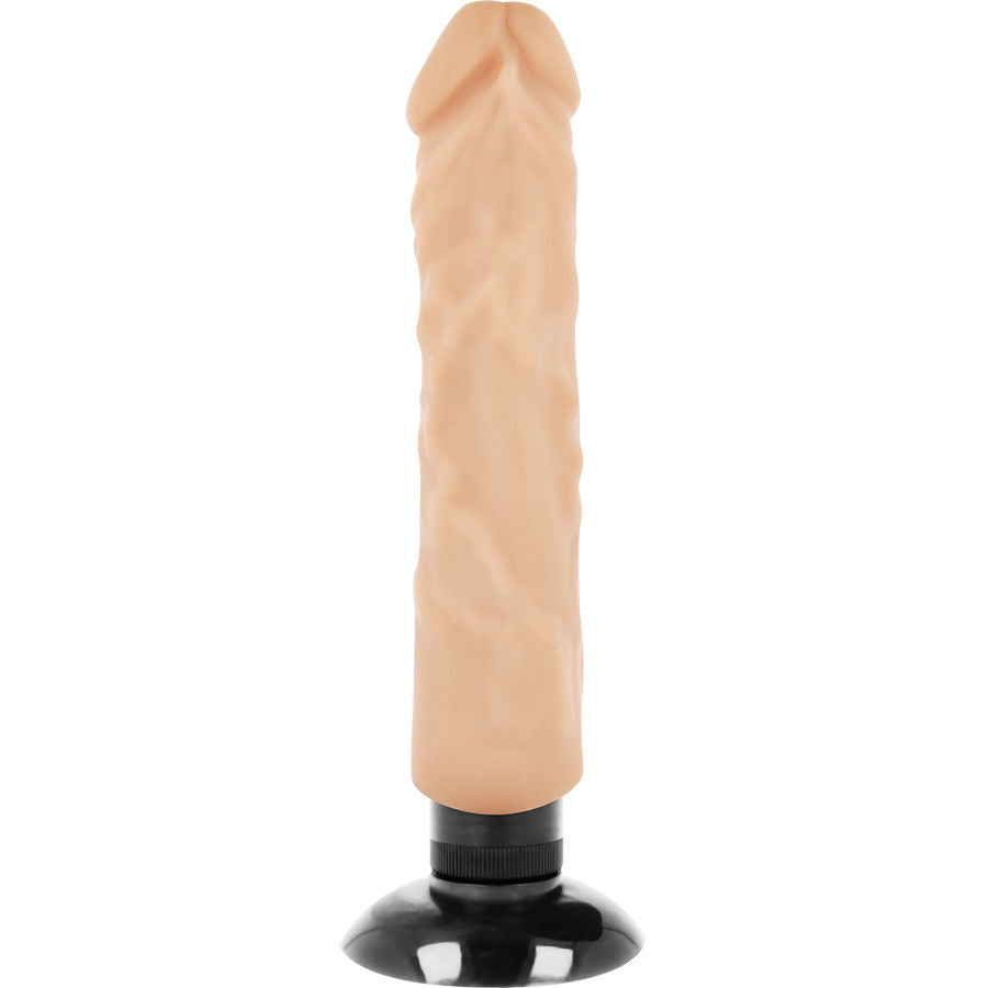 BASECOCK - VIBRADOR REALÍSTICO 2-1 NATURAL 20 CM -O- 4 CM