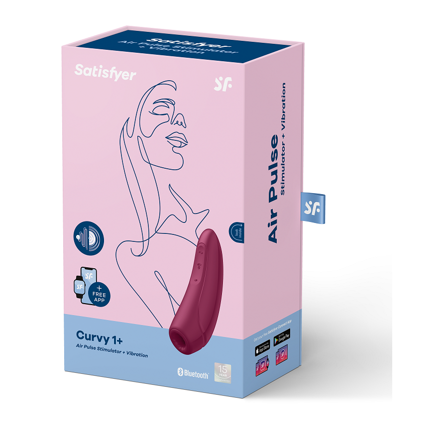 SATISFYER - CURVY 1 + VERMELHO ROSA