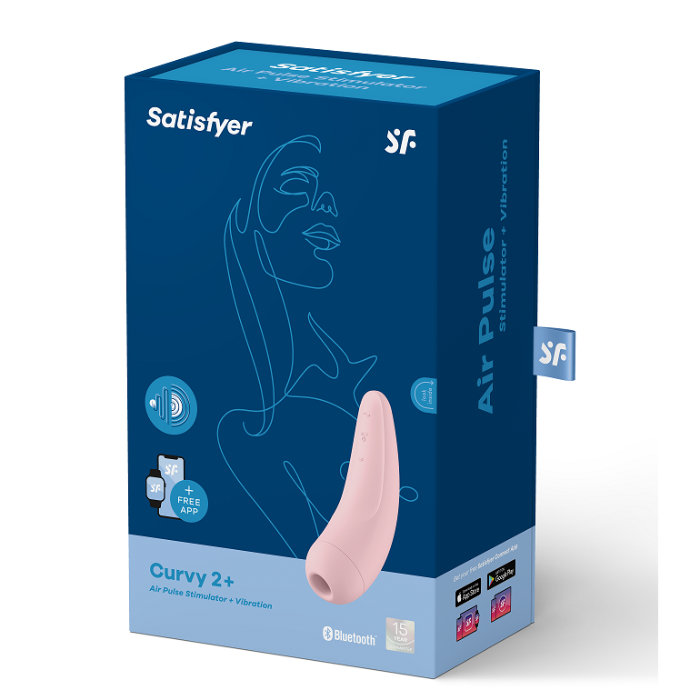 SATISFYER - CURVY 1 + VERMELHO ROSA