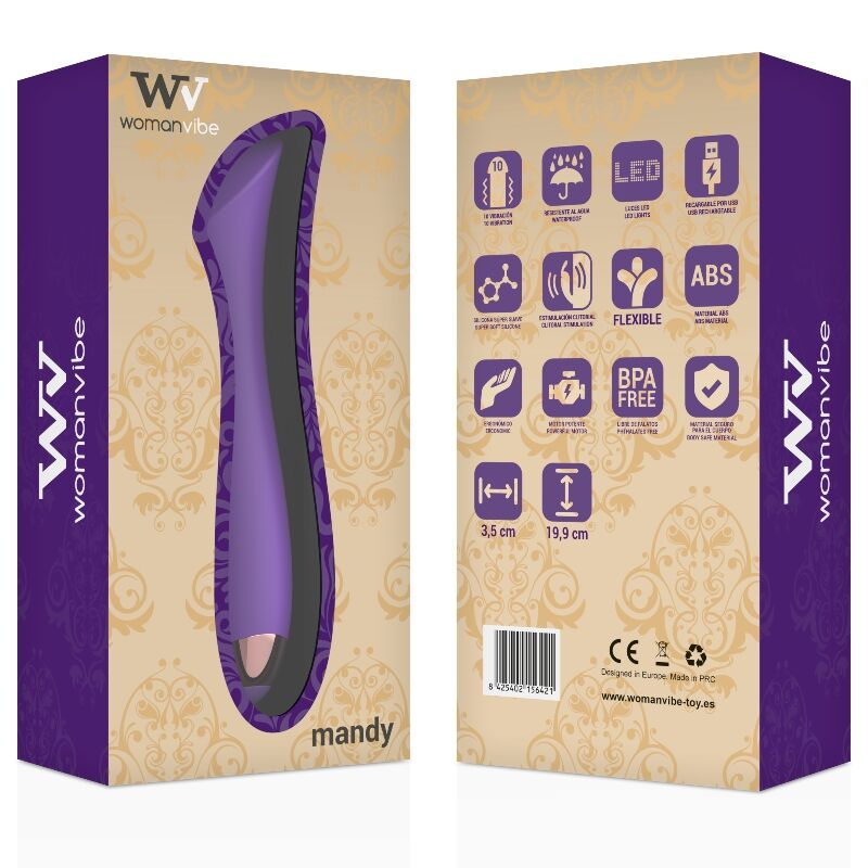 WOMANVIBE - MANDY "K" POINT SILICONE VIBRADOR RECARREGÁVEL