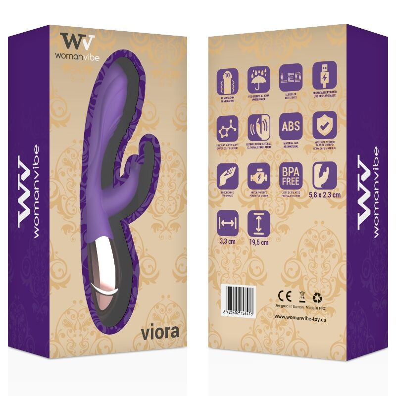 WOMANVIBE - VIORA SILICONE RECARREGÁVEL VIBRADOR