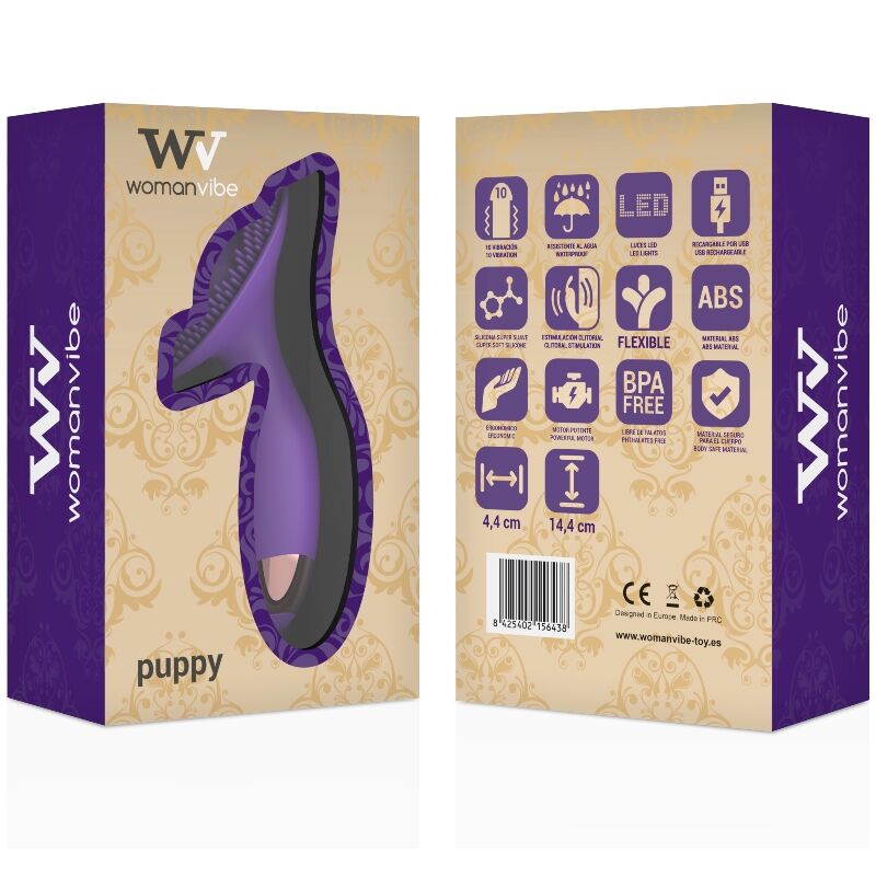 WOMANVIBE - SILICONE RECARREGÁVEL DE ESTIMULADOR DE CACHORRO